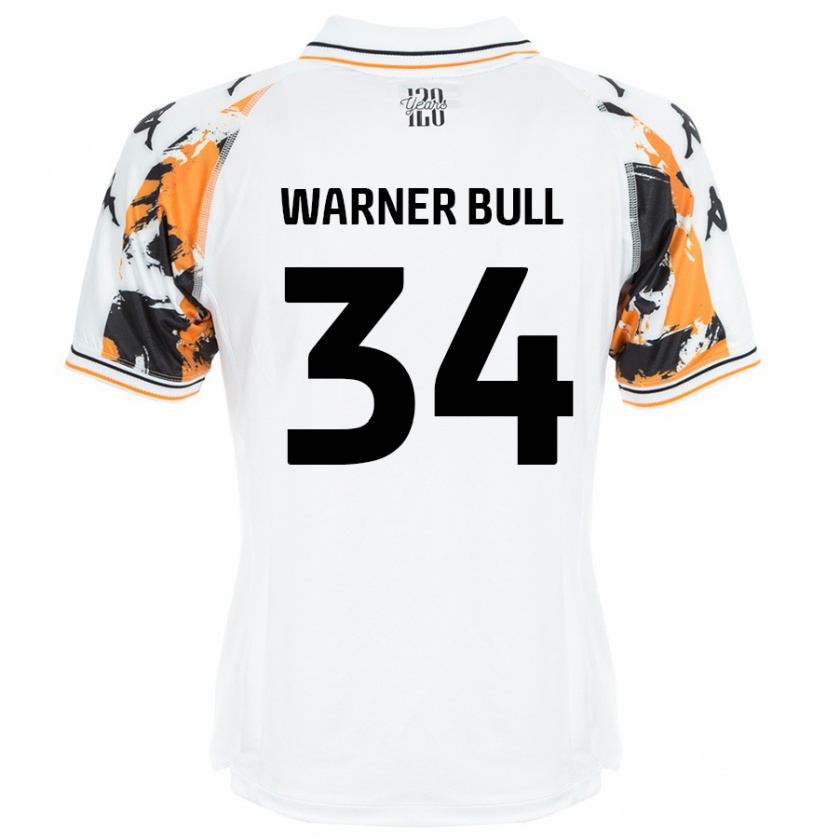 Kandiny Niño Camiseta Lucy Warner-Bull #34 Blanco 2ª Equipación 2024/25 La Camisa Chile