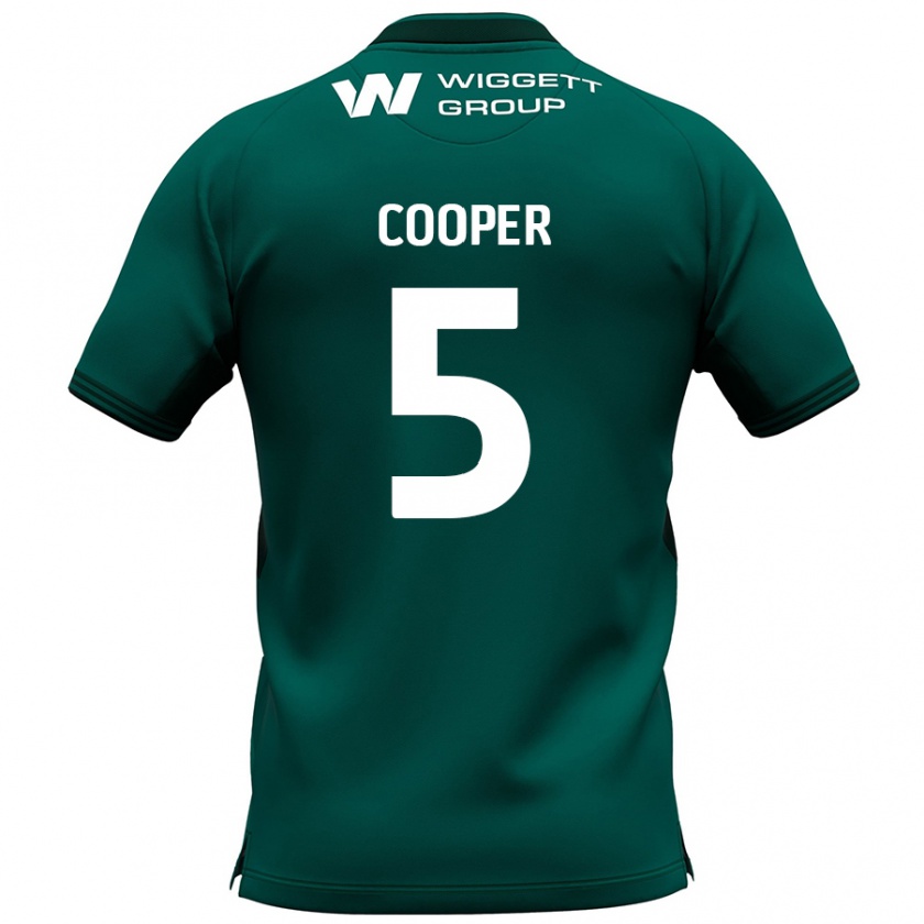 Kandiny Niño Camiseta Jake Cooper #5 Verde 2ª Equipación 2024/25 La Camisa Chile