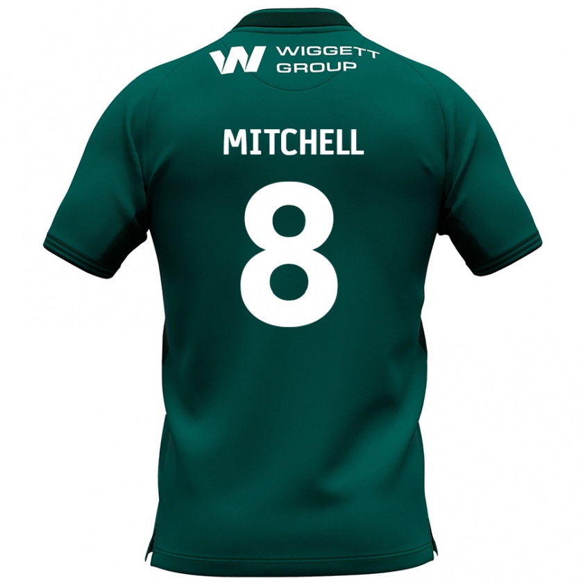 Kandiny Niño Camiseta Billy Mitchell #8 Verde 2ª Equipación 2024/25 La Camisa Chile