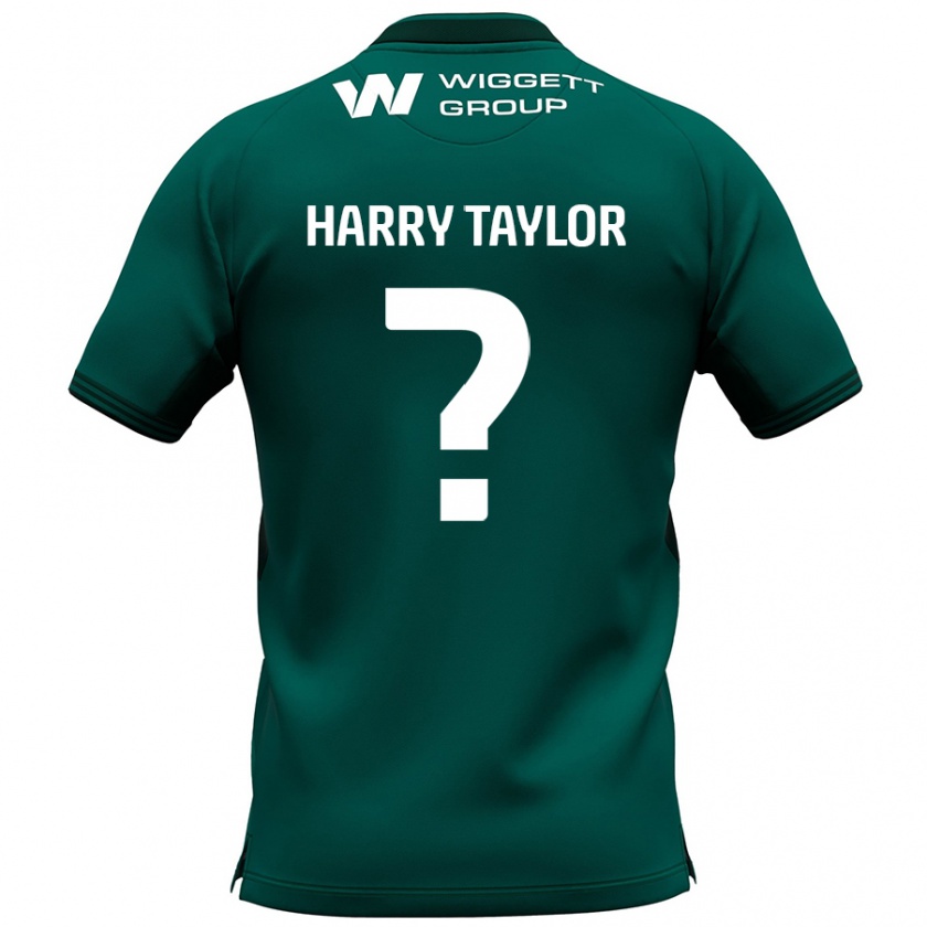 Kandiny Niño Camiseta Harry Taylor #0 Verde 2ª Equipación 2024/25 La Camisa Chile