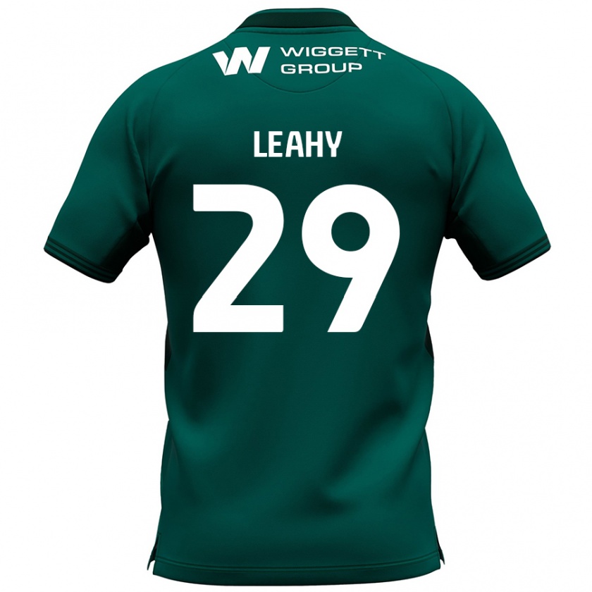 Kandiny Niño Camiseta Tom Leahy #29 Verde 2ª Equipación 2024/25 La Camisa Chile