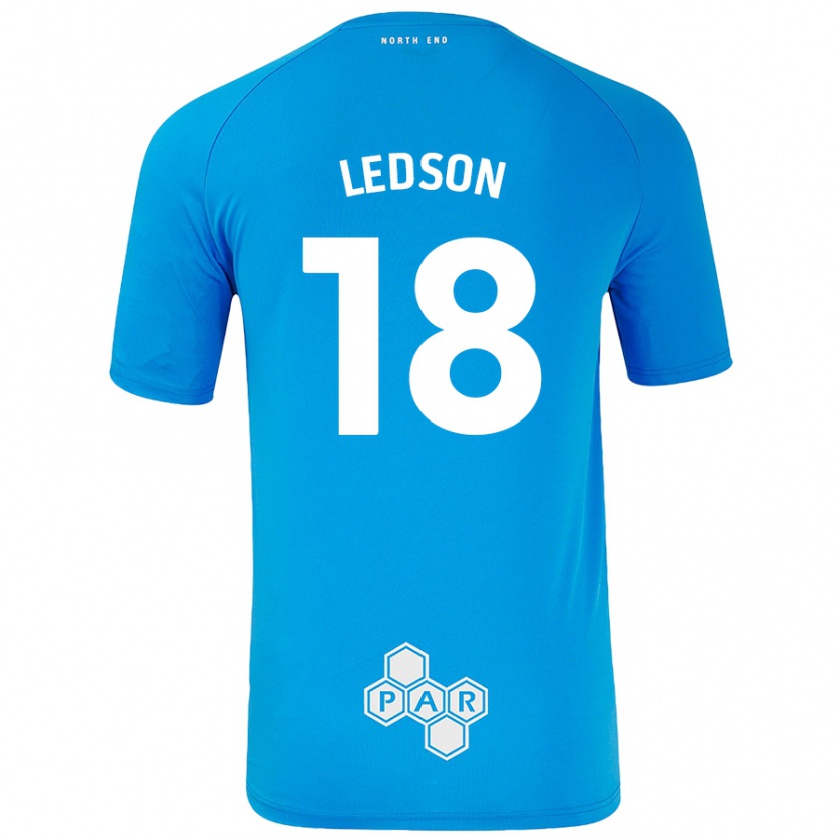 Kandiny Niño Camiseta Ryan Ledson #18 Azul Cielo 2ª Equipación 2024/25 La Camisa Chile