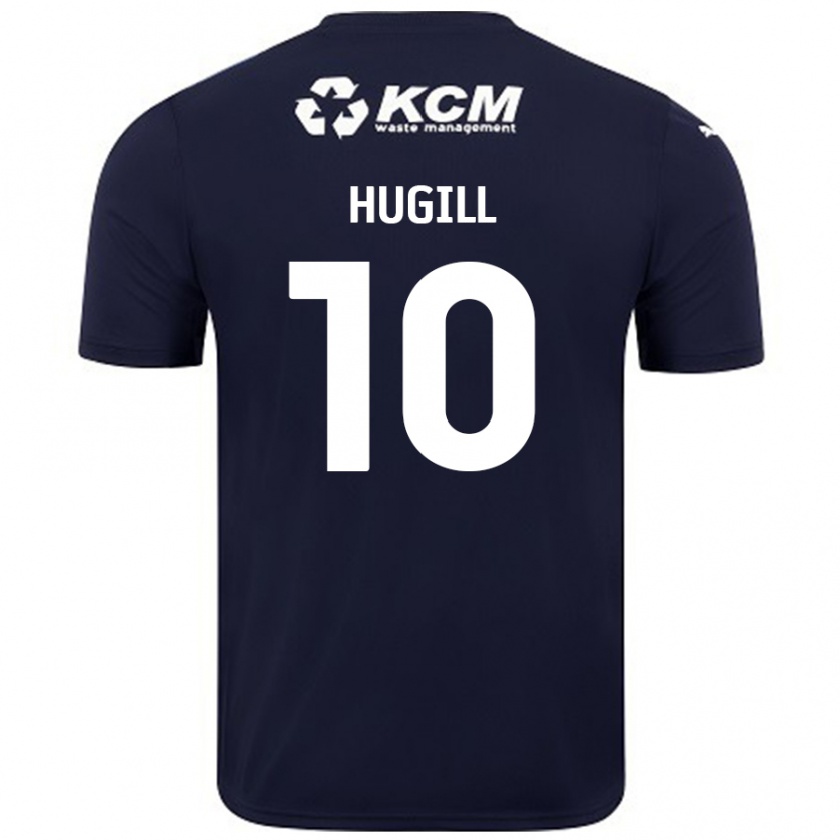 Kandiny Niño Camiseta Jordan Hugill #10 Azul Marino 2ª Equipación 2024/25 La Camisa Chile