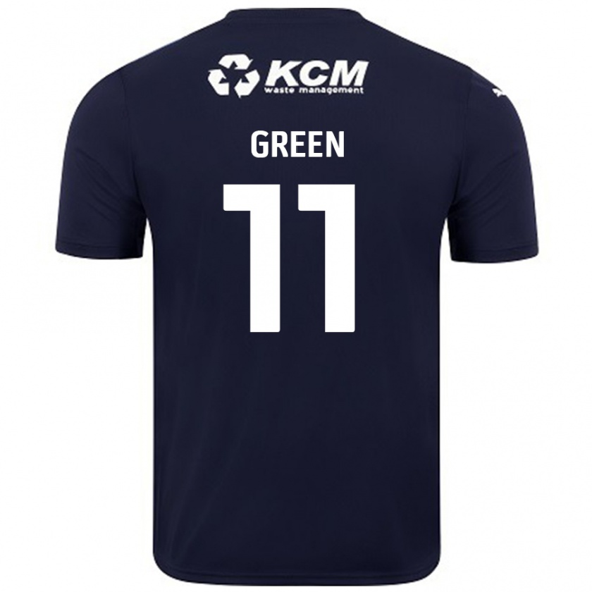 Kandiny Niño Camiseta Andre Green #11 Azul Marino 2ª Equipación 2024/25 La Camisa Chile