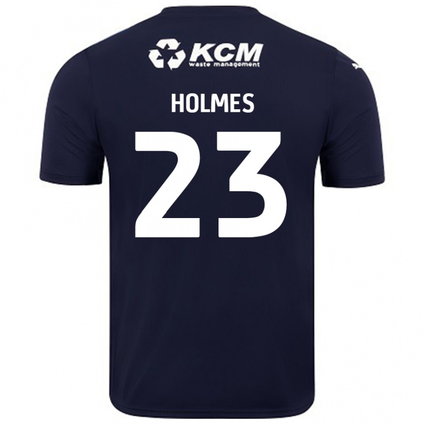 Kandiny Niño Camiseta Jack Holmes #23 Azul Marino 2ª Equipación 2024/25 La Camisa Chile