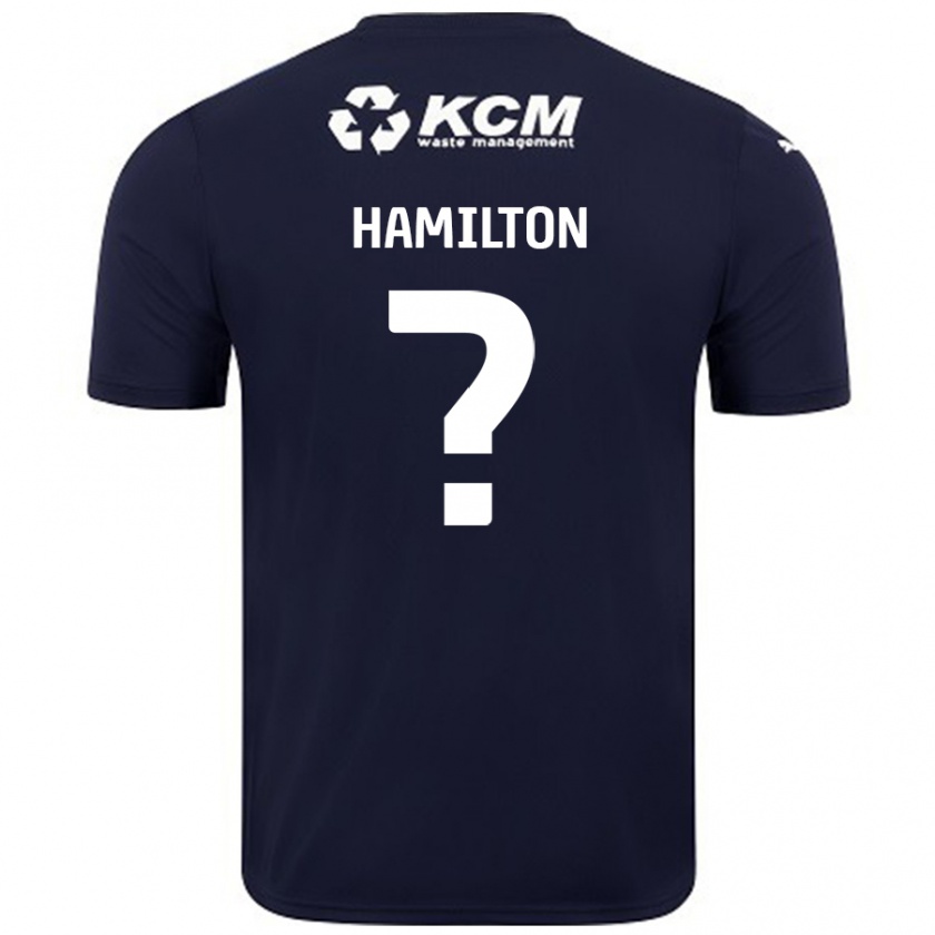 Kandiny Niño Camiseta Bailey Hamilton #0 Azul Marino 2ª Equipación 2024/25 La Camisa Chile