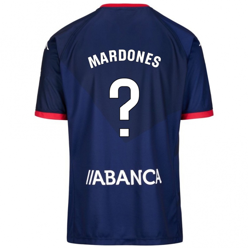 Kandiny Niño Camiseta Alvaro Mardones #0 Azul Marino 2ª Equipación 2024/25 La Camisa Chile