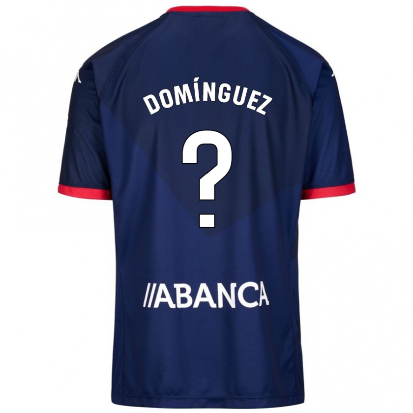 Kandiny Niño Camiseta David Domínguez #0 Azul Marino 2ª Equipación 2024/25 La Camisa Chile