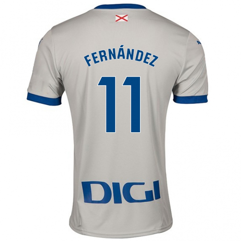 Kandiny Niño Camiseta Imanol Fernández #11 Gris Claro 2ª Equipación 2024/25 La Camisa Chile