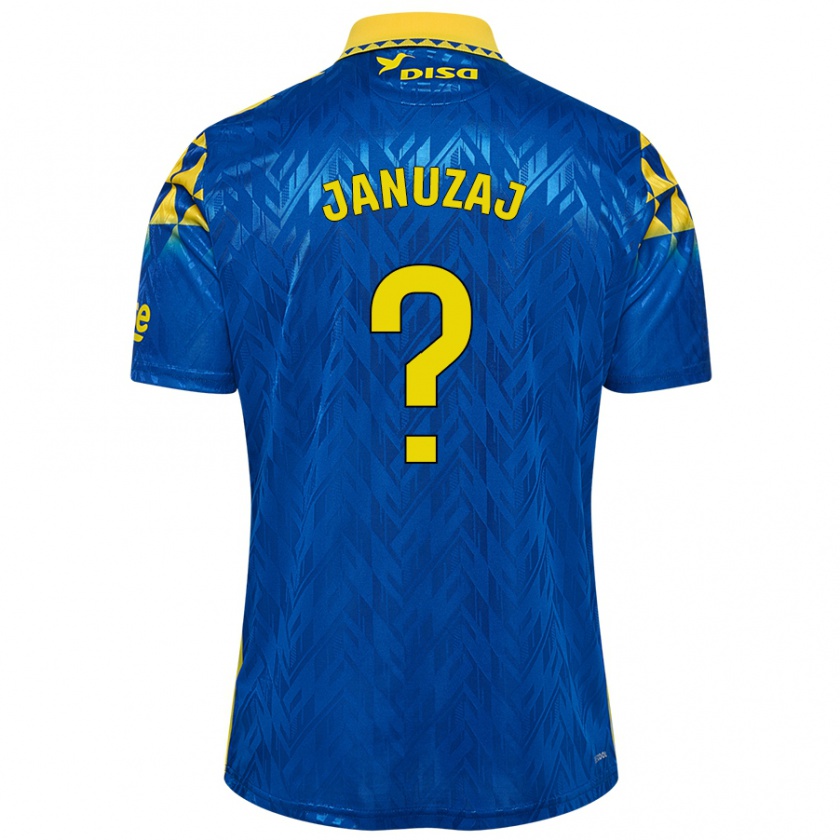 Kandiny Niño Camiseta Adnan Januzaj #0 Azul Amarillo 2ª Equipación 2024/25 La Camisa Chile