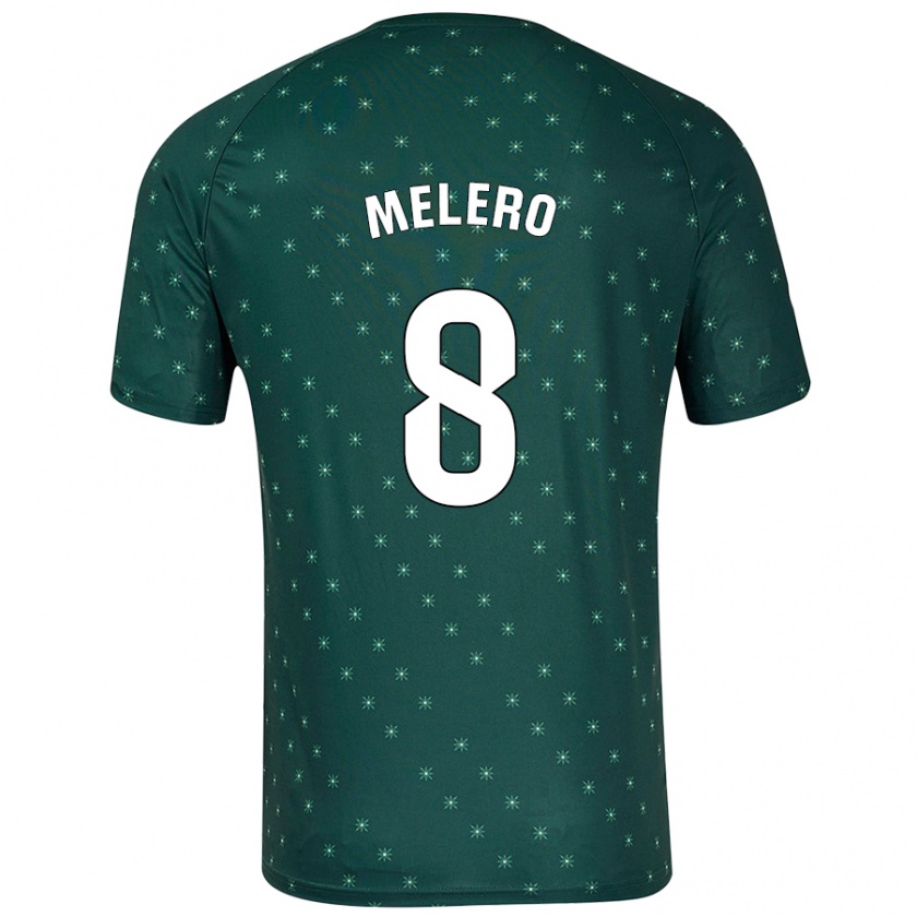 Kandiny Niño Camiseta Gonzalo Melero #8 Verde Oscuro 2ª Equipación 2024/25 La Camisa Chile