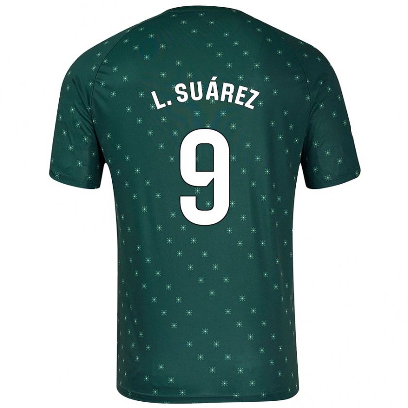 Kandiny Niño Camiseta Luis Suárez #9 Verde Oscuro 2ª Equipación 2024/25 La Camisa Chile