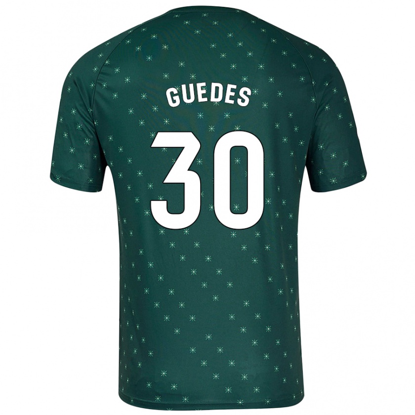 Kandiny Niño Camiseta Gui Guedes #30 Verde Oscuro 2ª Equipación 2024/25 La Camisa Chile