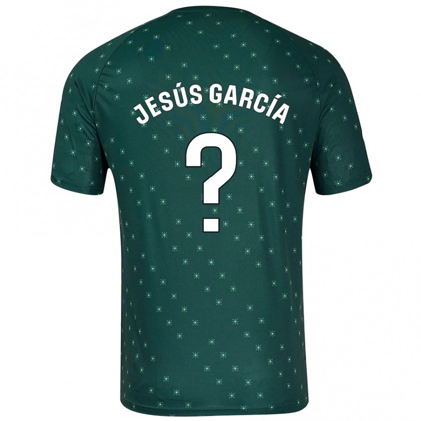 Kandiny Niño Camiseta Jesús García #0 Verde Oscuro 2ª Equipación 2024/25 La Camisa Chile