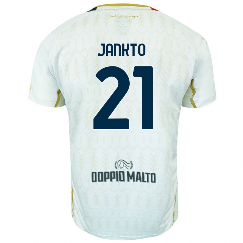 Kandiny Niño Camiseta Jakub Jankto #21 Blanco 2ª Equipación 2024/25 La Camisa Chile