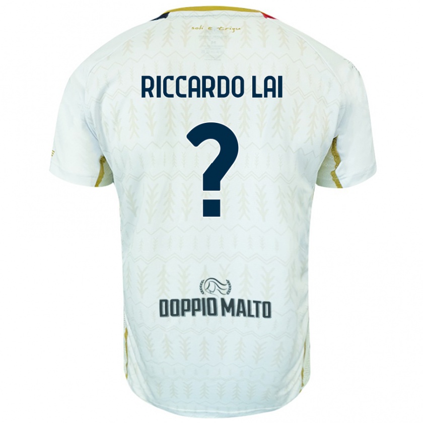 Kandiny Niño Camiseta Riccardo Lai #0 Blanco 2ª Equipación 2024/25 La Camisa Chile