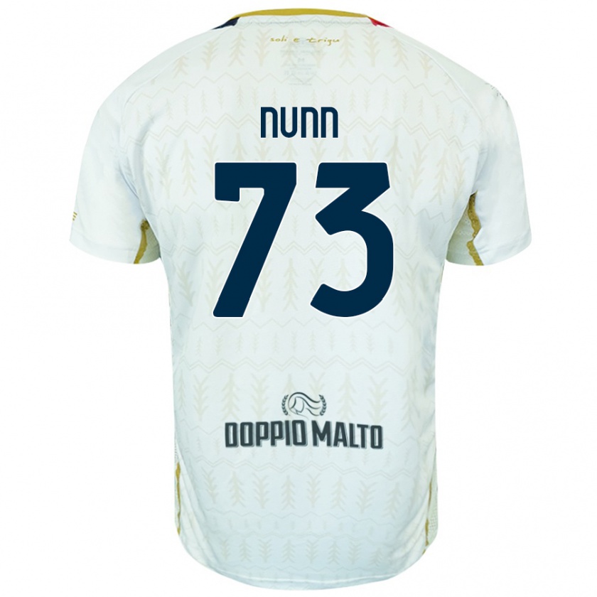 Kandiny Niño Camiseta Jack Nunn #73 Blanco 2ª Equipación 2024/25 La Camisa Chile