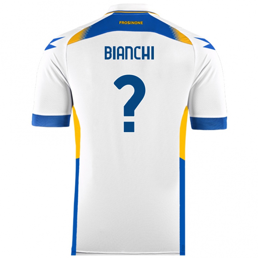 Kandiny Niño Camiseta Cristian Bianchi #0 Blanco 2ª Equipación 2024/25 La Camisa Chile