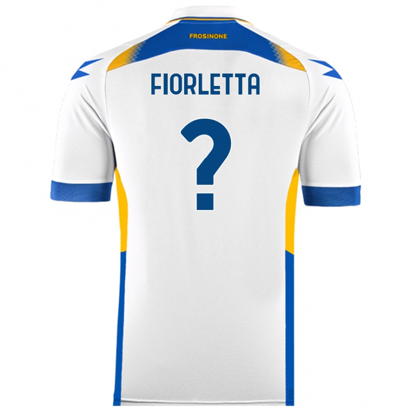 Kandiny Niño Camiseta Gianmarco Fiorletta #0 Blanco 2ª Equipación 2024/25 La Camisa Chile