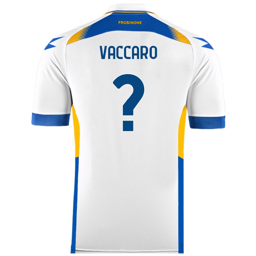 Kandiny Niño Camiseta Cristian Vaccaro #0 Blanco 2ª Equipación 2024/25 La Camisa Chile