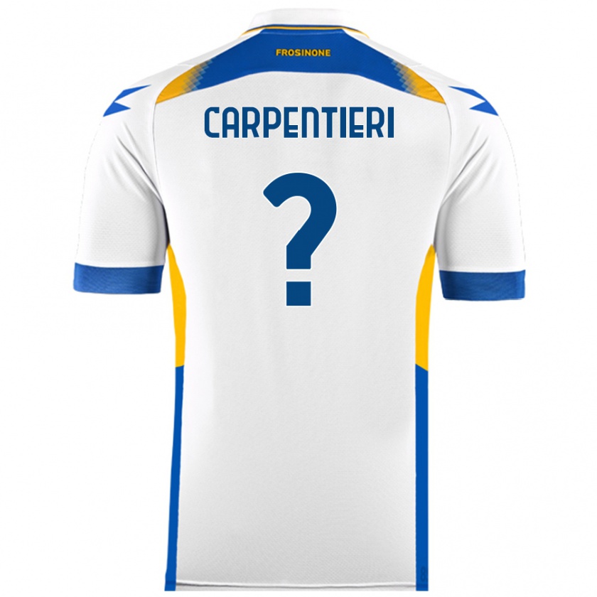 Kandiny Niño Camiseta Christian Carpentieri #0 Blanco 2ª Equipación 2024/25 La Camisa Chile