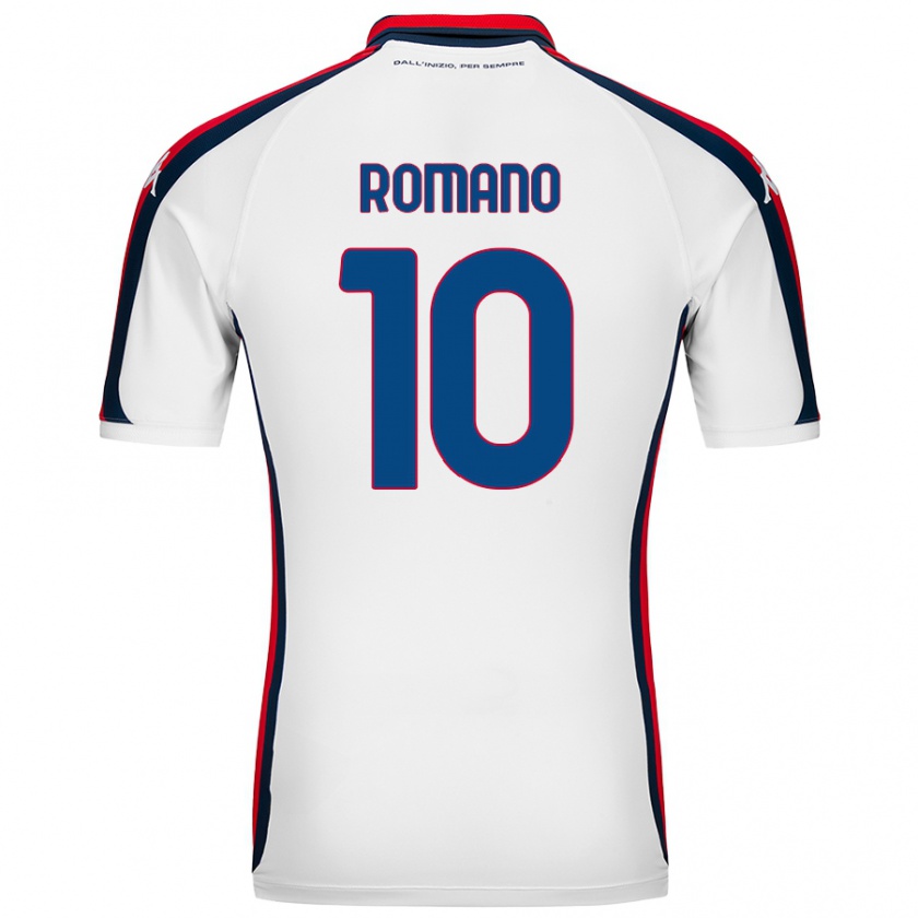 Kandiny Niño Camiseta Marco Romano #10 Blanco 2ª Equipación 2024/25 La Camisa Chile