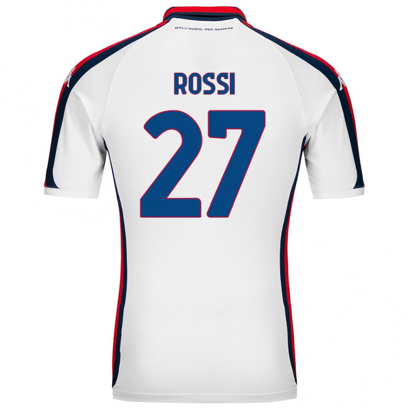 Kandiny Niño Camiseta Lucrezia Rossi #27 Blanco 2ª Equipación 2024/25 La Camisa Chile