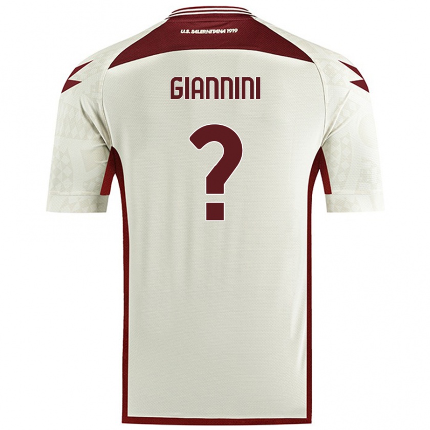 Kandiny Niño Camiseta Emanuele Giannini #0 Color Crema 2ª Equipación 2024/25 La Camisa Chile