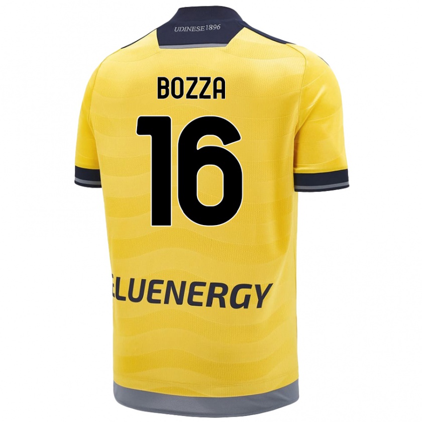 Kandiny Niño Camiseta Mattia Bozza #16 Dorado 2ª Equipación 2024/25 La Camisa Chile