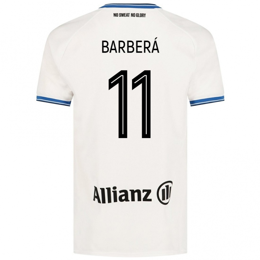 Kandiny Niño Camiseta Víctor Barberá #11 Blanco 2ª Equipación 2024/25 La Camisa Chile