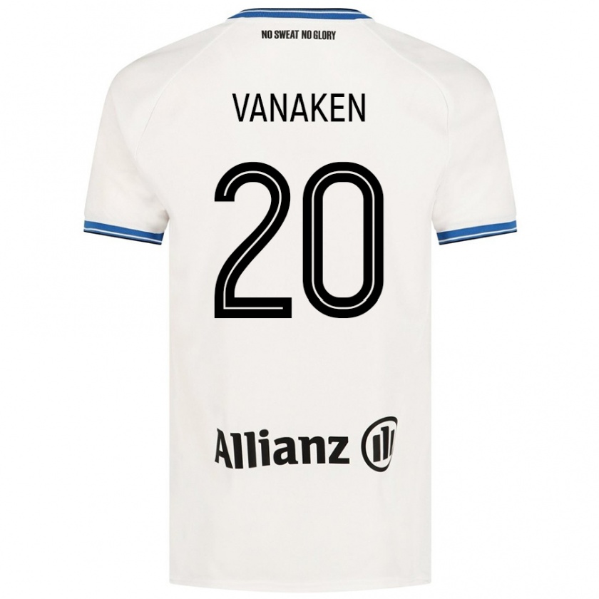 Kandiny Niño Camiseta Hans Vanaken #20 Blanco 2ª Equipación 2024/25 La Camisa Chile