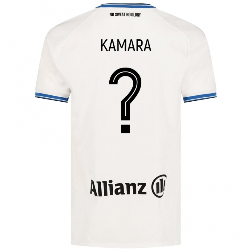 Kandiny Niño Camiseta Al-Hassan Kamara #0 Blanco 2ª Equipación 2024/25 La Camisa Chile