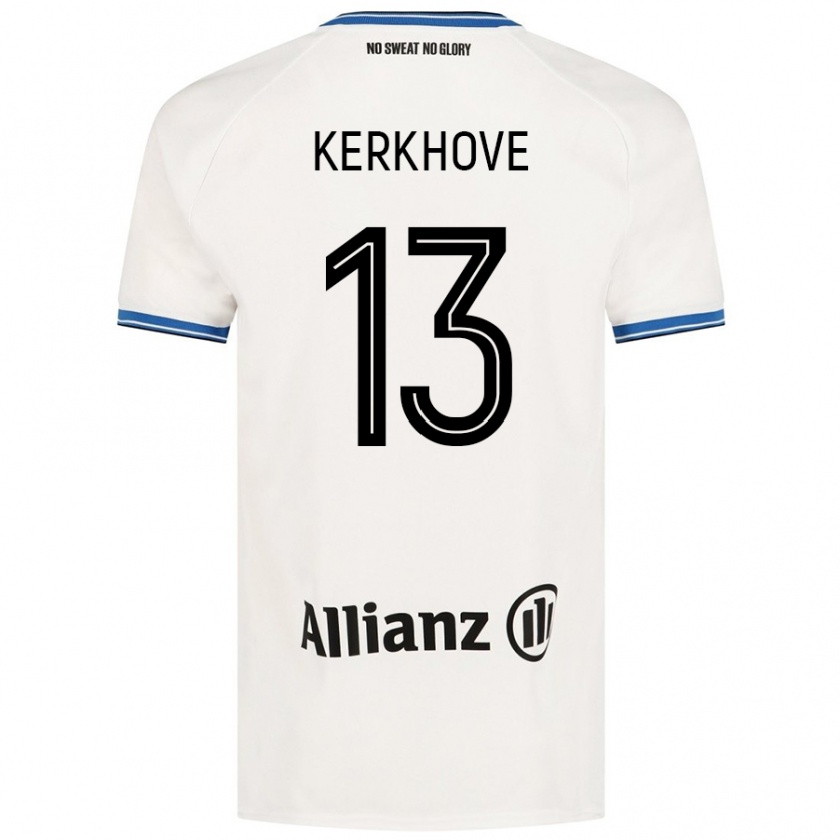 Kandiny Niño Camiseta Angel Kerkhove #13 Blanco 2ª Equipación 2024/25 La Camisa Chile