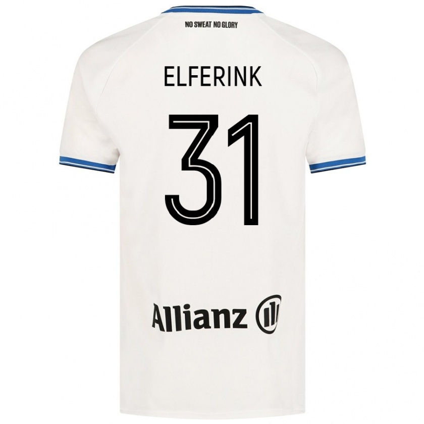 Kandiny Niño Camiseta Marie Elferink #31 Blanco 2ª Equipación 2024/25 La Camisa Chile