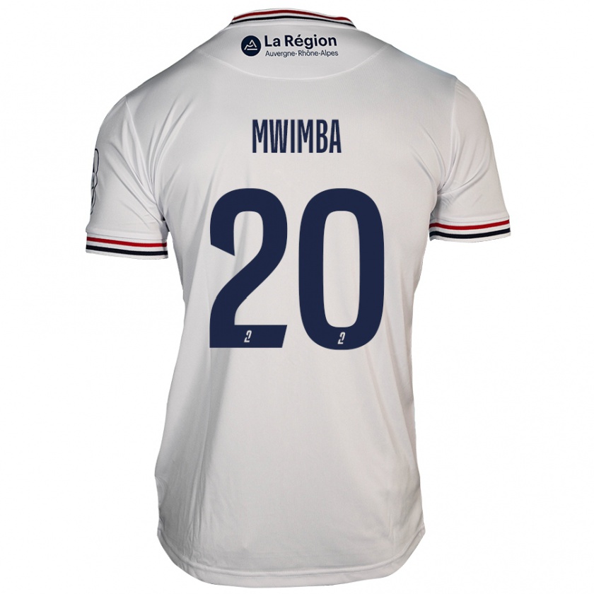 Kandiny Niño Camiseta Josué Mwimba Isala #20 Blanco 2ª Equipación 2024/25 La Camisa Chile