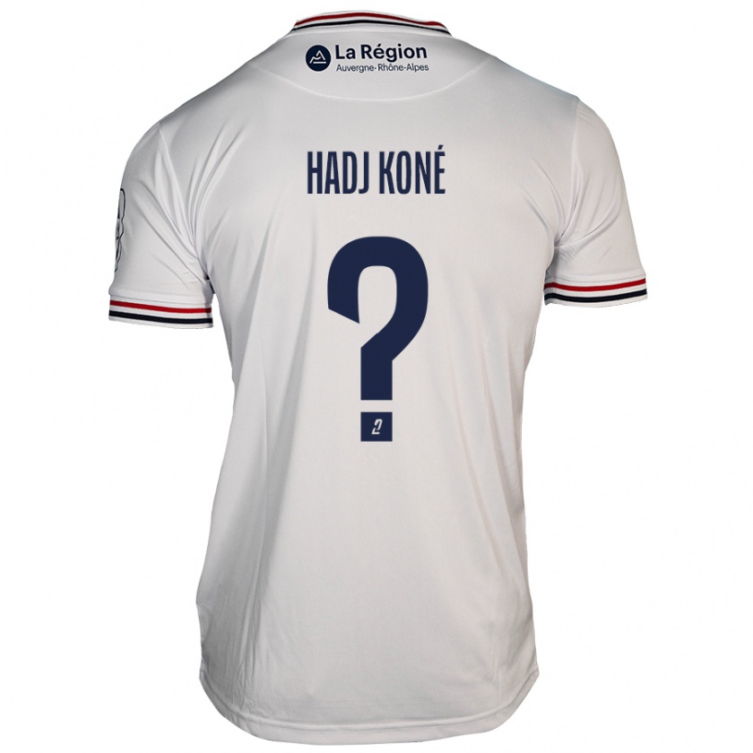 Kandiny Niño Camiseta El Hadj Koné #0 Blanco 2ª Equipación 2024/25 La Camisa Chile