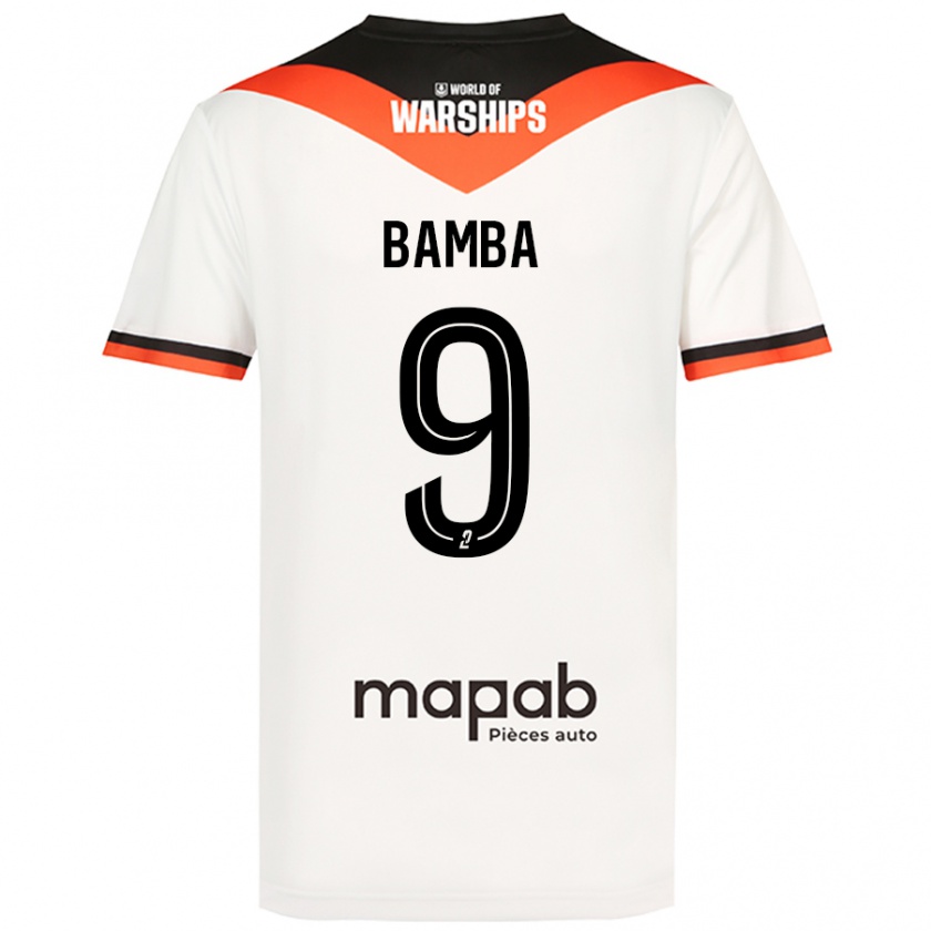 Kandiny Niño Camiseta Mohamed Bamba #9 Blanco 2ª Equipación 2024/25 La Camisa Chile