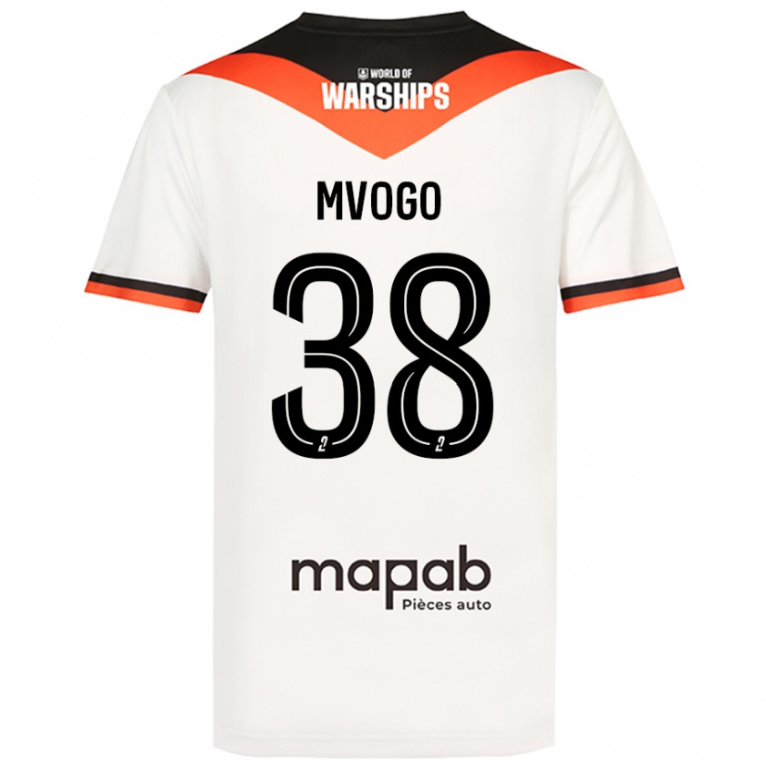 Kandiny Niño Camiseta Yvon Mvogo #38 Blanco 2ª Equipación 2024/25 La Camisa Chile