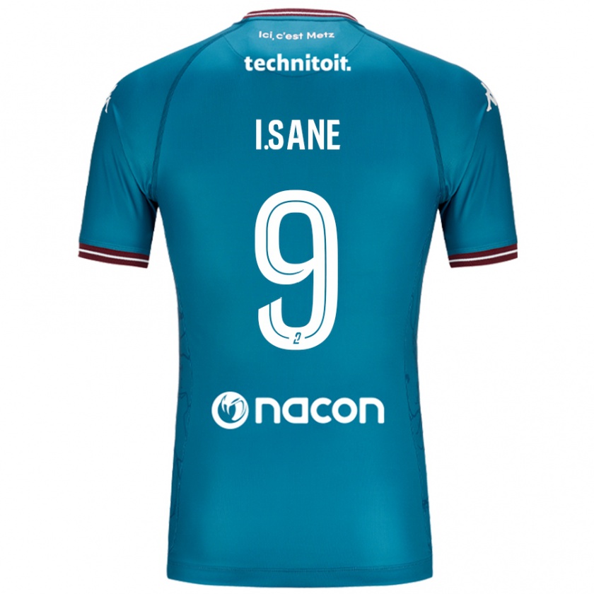 Kandiny Niño Camiseta Ibou Sané #9 Azul Petróleo 2ª Equipación 2024/25 La Camisa Chile