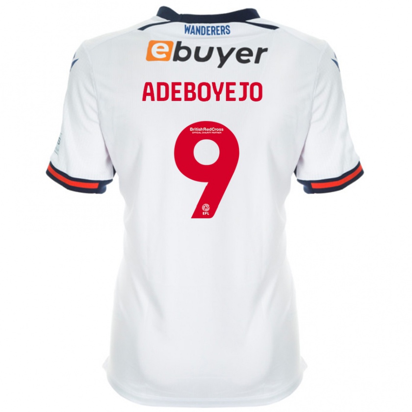 Kandiny Hombre Camiseta Victor Adeboyejo #9 Blanco 1ª Equipación 2024/25 La Camisa Chile