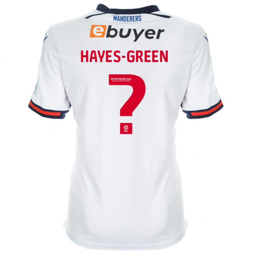 Kandiny Hombre Camiseta Charlie Hayes-Green #0 Blanco 1ª Equipación 2024/25 La Camisa Chile