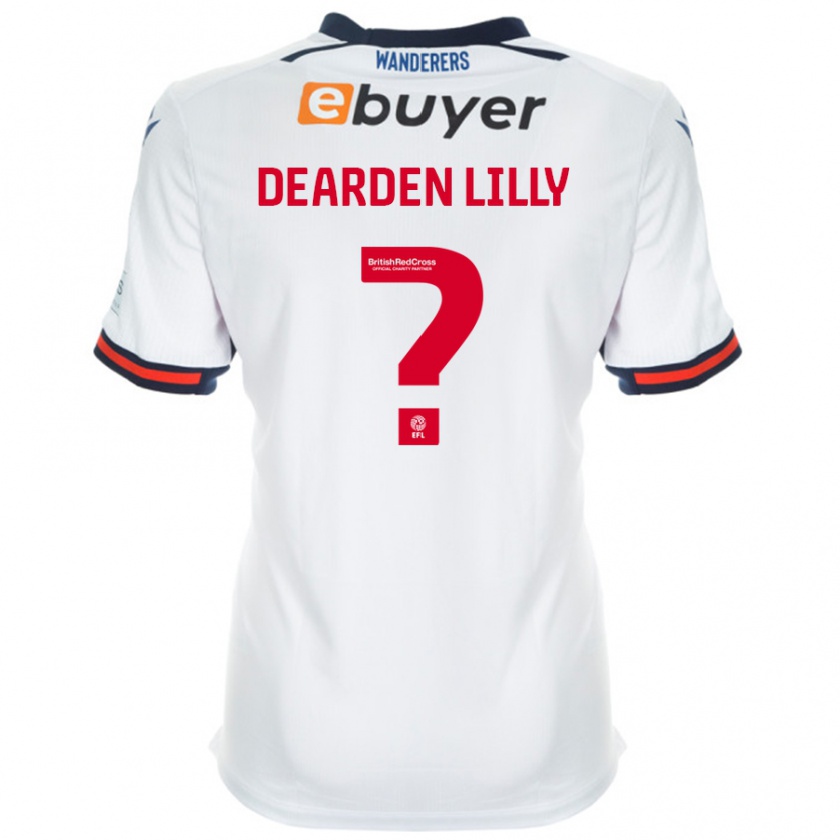 Kandiny Hombre Camiseta Jessica Dearden-Lilly #0 Blanco 1ª Equipación 2024/25 La Camisa Chile