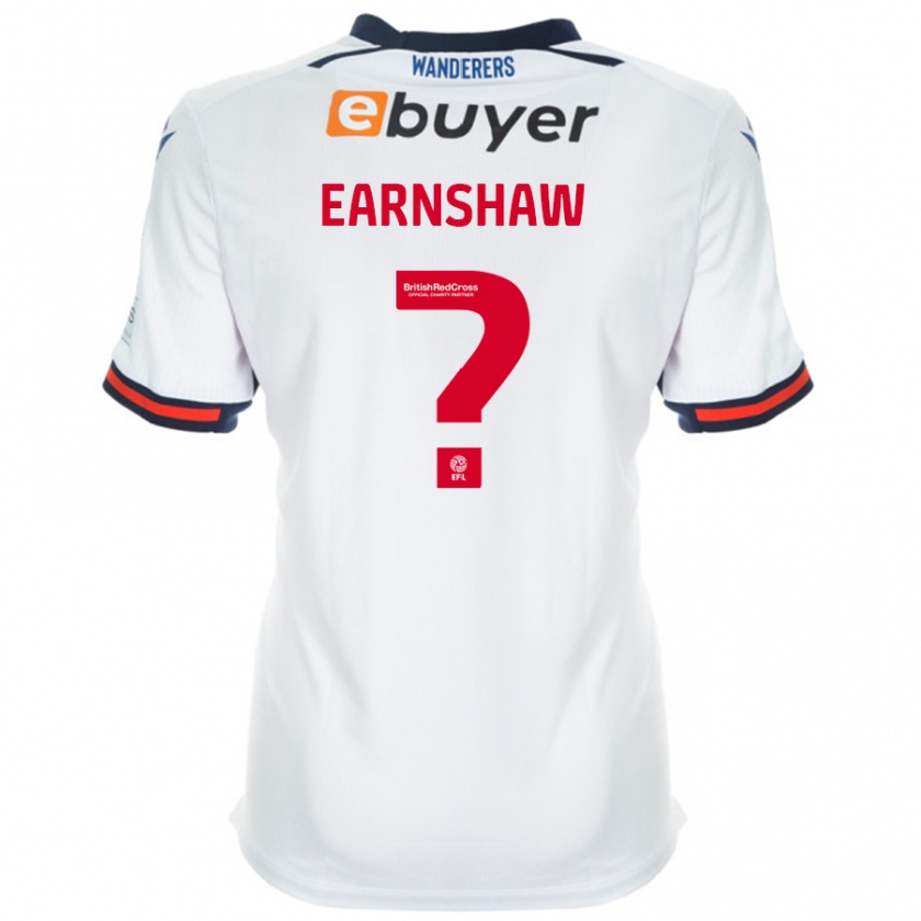 Kandiny Hombre Camiseta Lucy Earnshaw #0 Blanco 1ª Equipación 2024/25 La Camisa Chile