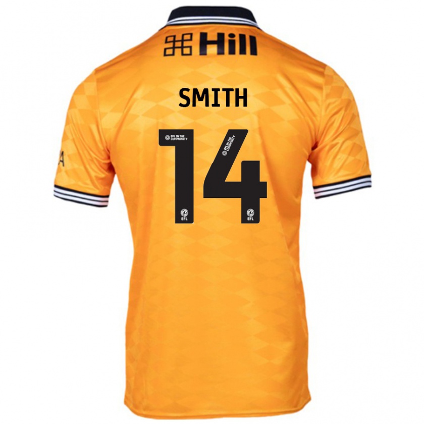 Kandiny Hombre Camiseta Korey Smith #14 Naranja 1ª Equipación 2024/25 La Camisa Chile