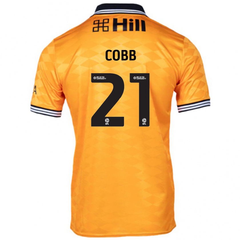 Kandiny Hombre Camiseta Serena Cobb #21 Naranja 1ª Equipación 2024/25 La Camisa Chile