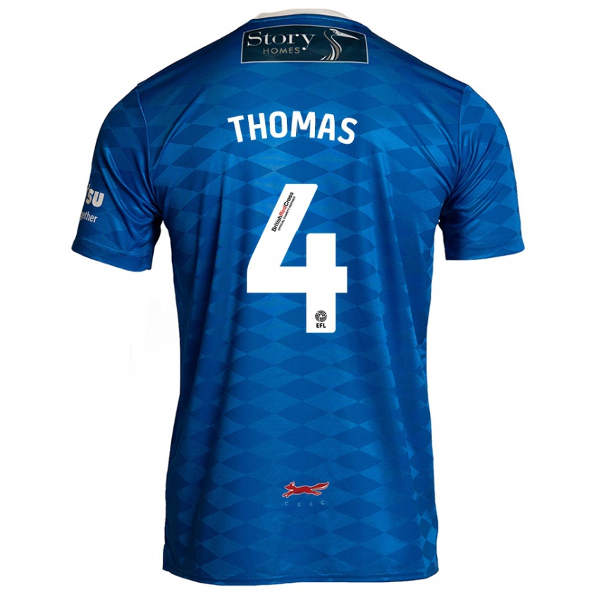 Kandiny Hombre Camiseta Terell Thomas #4 Azul 1ª Equipación 2024/25 La Camisa Chile