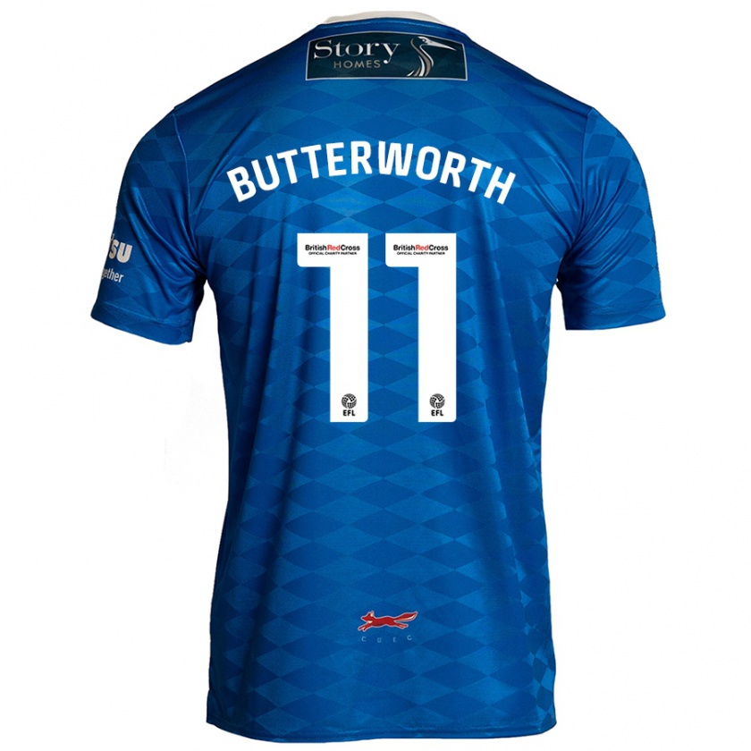 Kandiny Hombre Camiseta Daniel Butterworth #11 Azul 1ª Equipación 2024/25 La Camisa Chile