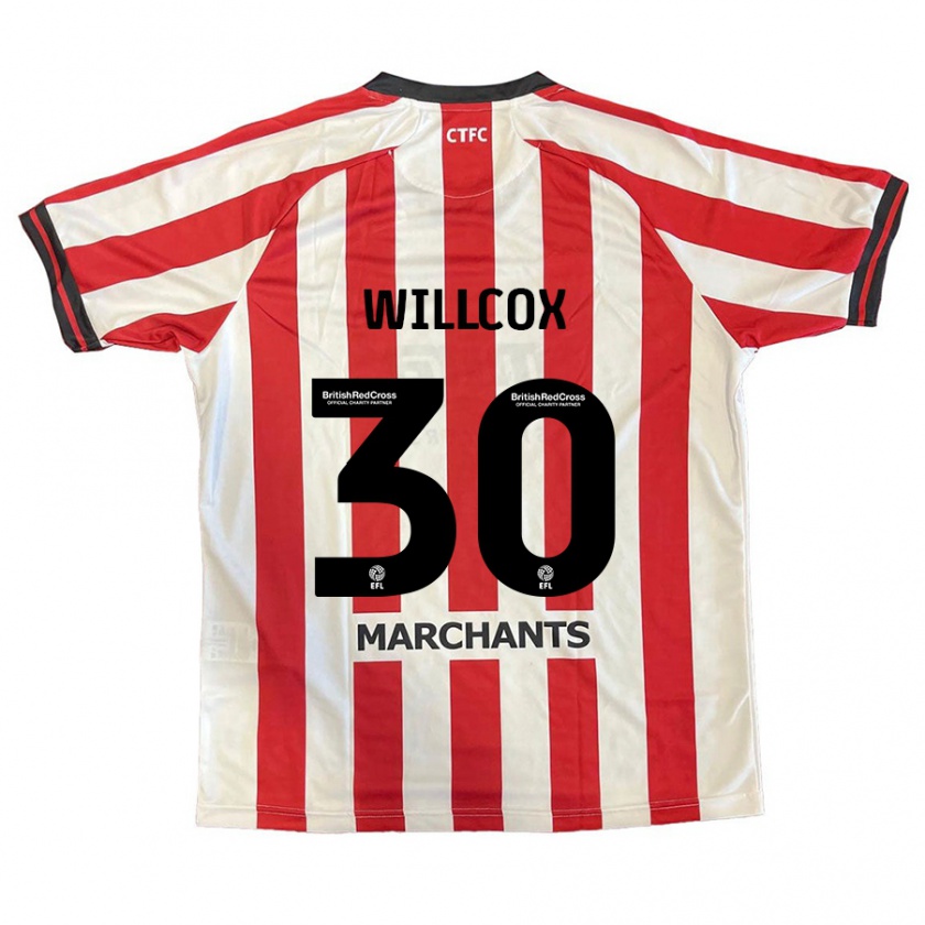 Kandiny Hombre Camiseta Freddy Willcox #30 Rojo Blanco 1ª Equipación 2024/25 La Camisa Chile