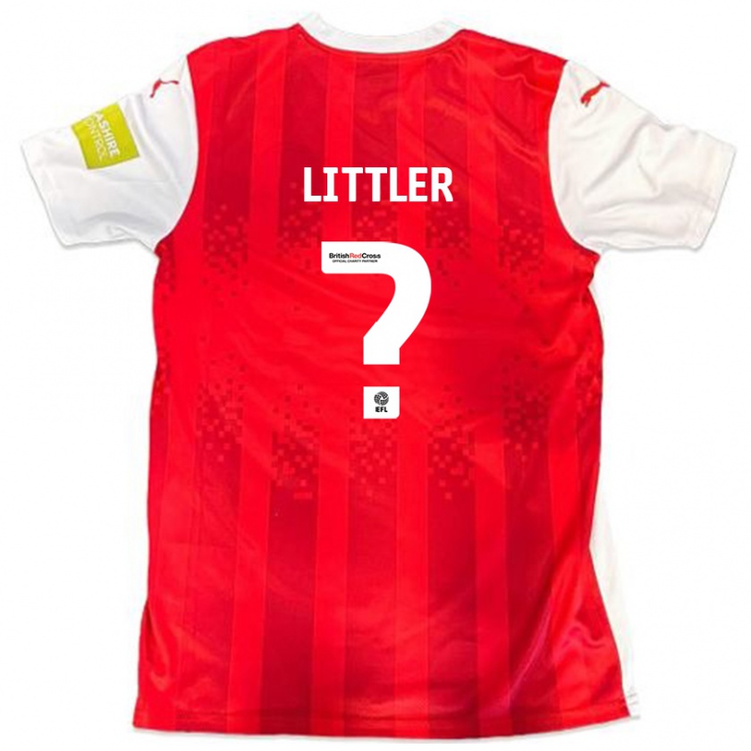 Kandiny Hombre Camiseta Zack Littler #0 Rojo Blanco 1ª Equipación 2024/25 La Camisa Chile