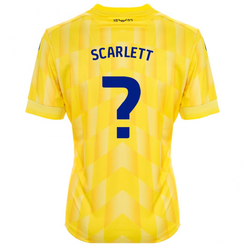 Kandiny Hombre Camiseta Dane Scarlett #0 Amarillo 1ª Equipación 2024/25 La Camisa Chile